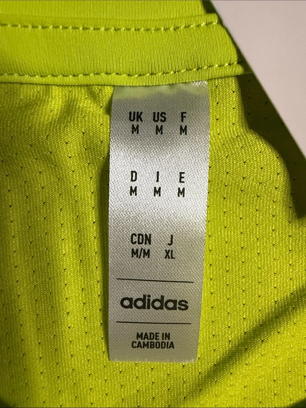 Adidas Men’s Neon Lime Long Sleeve Athletic Top